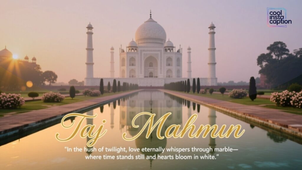 Romantic Taj Mahal Captions for Instagram