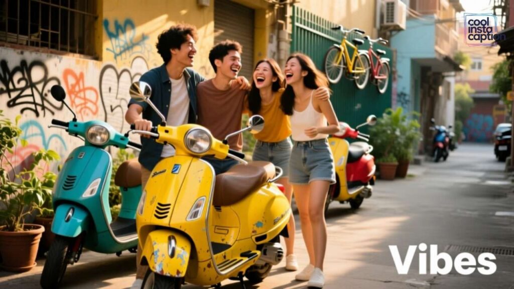 Scooty captions for Instagram for Girl one word