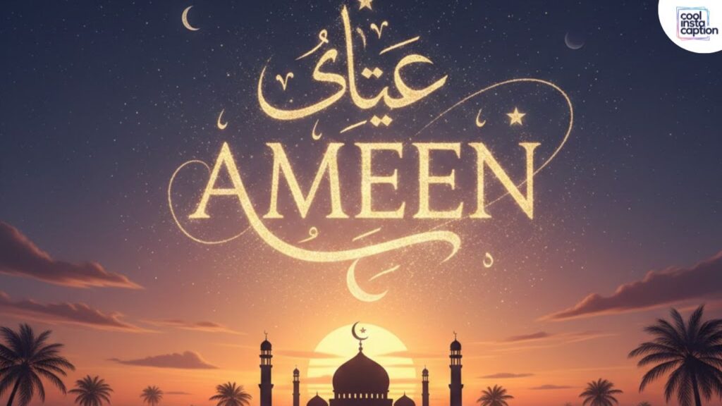 What does Ameen mean in Islam?
