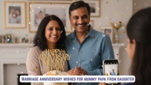 Marriage anniversary wishes for mummy papa from daughter